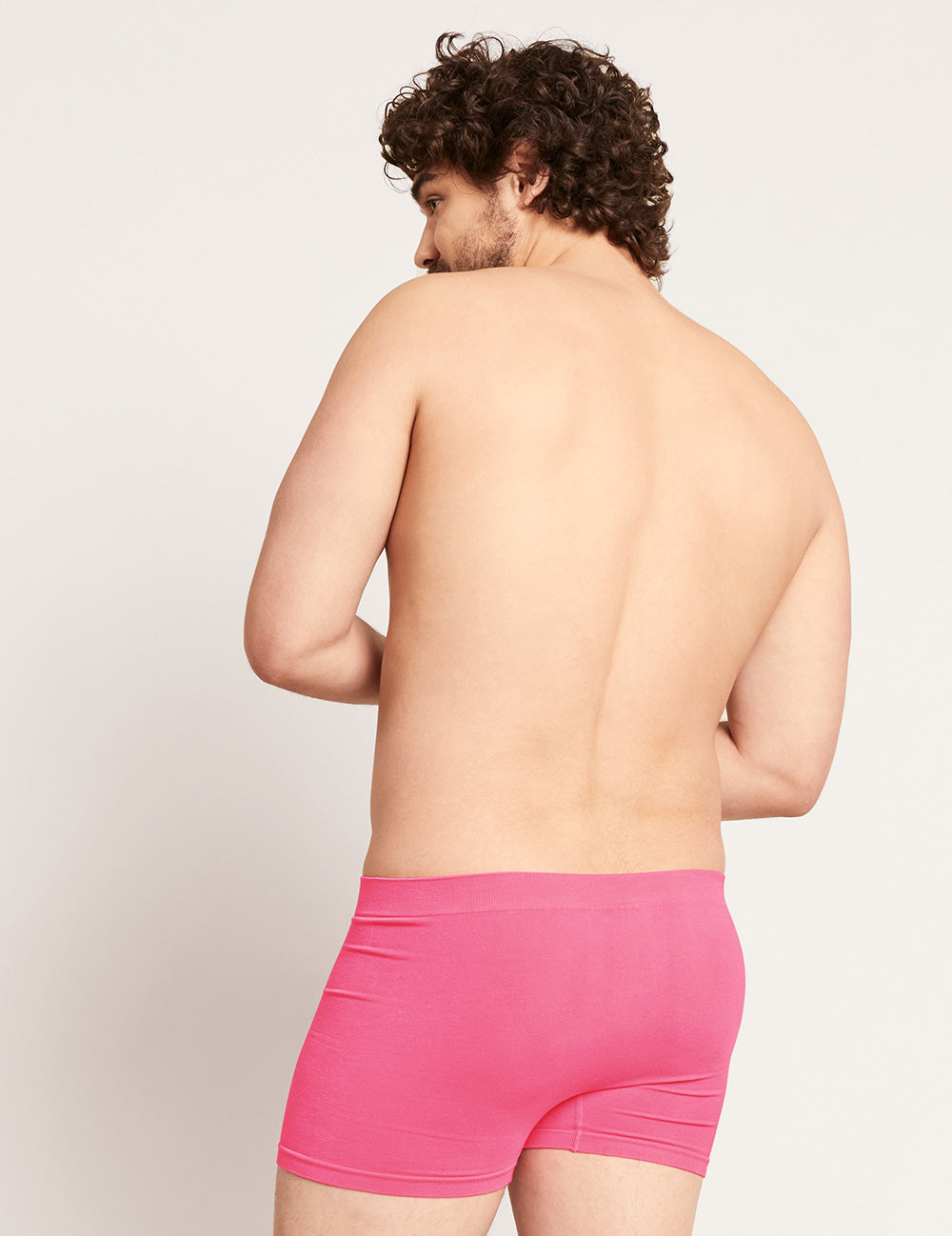 Men s Seamfree Boxer Briefs BCAM Pink