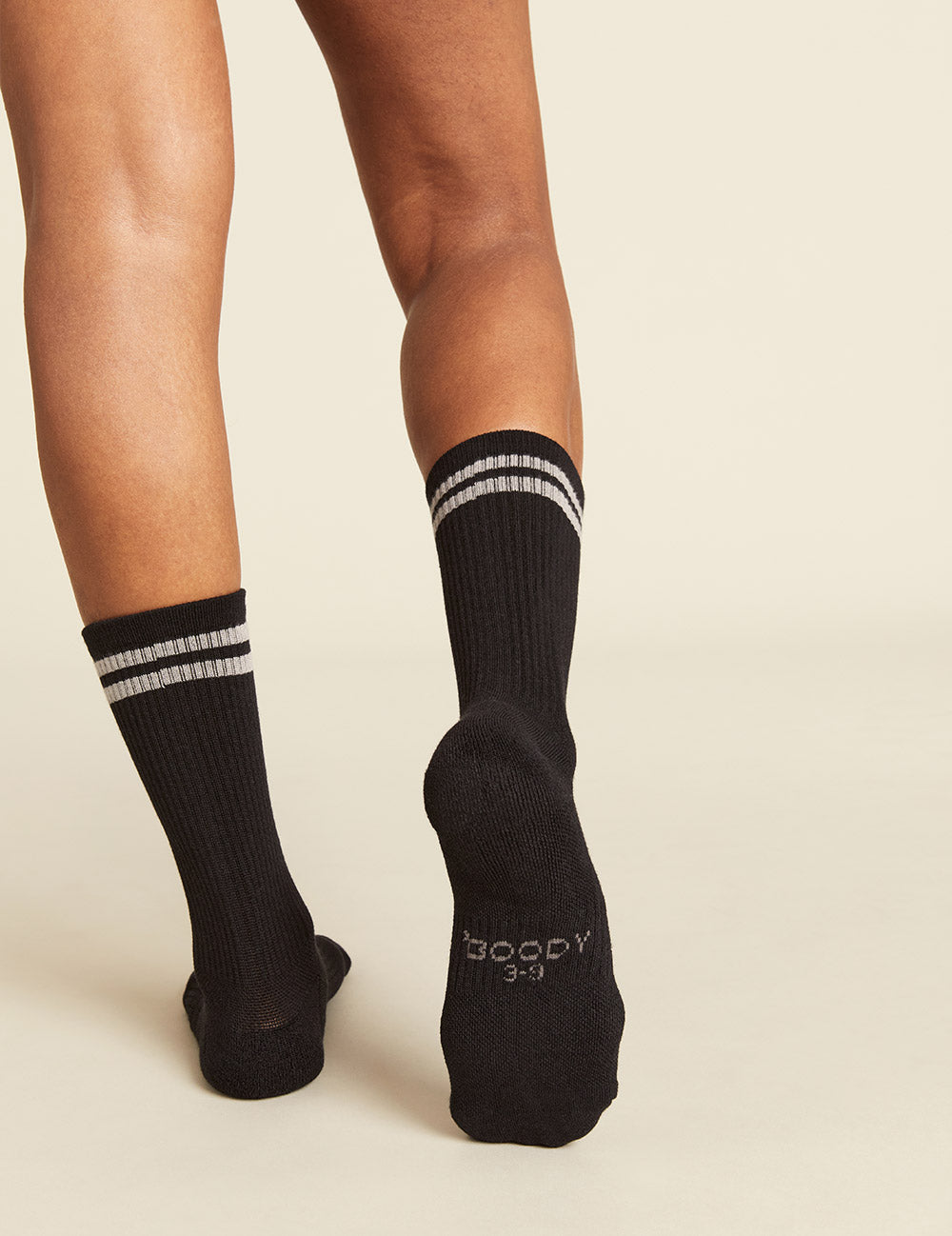 Women_s-Striped-Cushioned-Crew-Socks-Black-w-Grey-Back.jpg